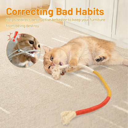 Cotton Rope Cat Toys For Indoor Cats, Interactive Cat Rope Toys With Silvervine Fruit For Cats And Kittens, Handmade Pet Chew To