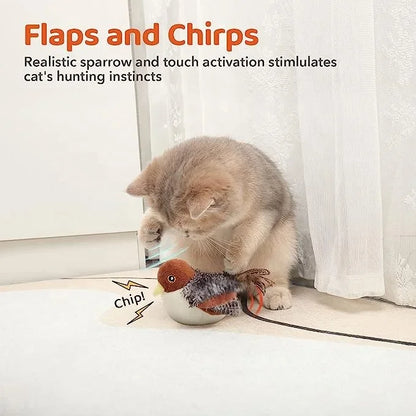 Bird Interactive Cat  Multi Head Auto Cat Teaser   Cat Funny