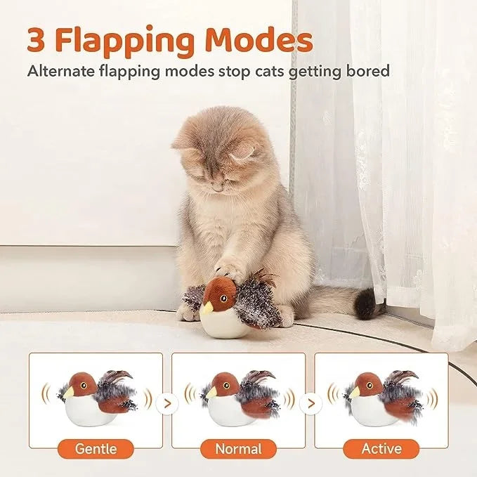 Bird Interactive Cat  Multi Head Auto Cat Teaser   Cat Funny